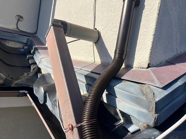 笛吹市　雨樋交換工事